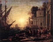 Claude Lorrain The Disembarkation of Cleopatra at Tarsus dfg oil on canvas